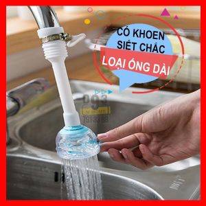 [ MẪU MỚI] Đầu Vòi Rửa Chén Tăng Áp Xoay 360 độ - Hai Chế Độ Giúp Tiết KIệm Nước - Loại Dài