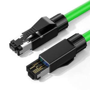BYXGD Anti Vibration Industrial Ethernet Cable RJ45 Double Shielded Network Cable High Flexibility for PLC Servo Robot Equipment
