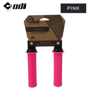 ODI | ODI VS-21 Lock-On Bicycle Handlebar Grips Anti-Slip Silicone Cover with Waffle Pattern for Shock Absorption on Mountain Bikes