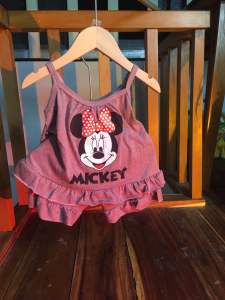 Bộ 2 Dây Bé Gái Thun Cotton Mềm Mát – Đồ Bộ Mùa Hè Cho Bé 6-20kg