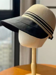 หมวกกันแดดแบบสวมหัวพับได้ระบายอากาศได้ดีสำหรับผู้หญิง ฤดูใบไม้ผลิและฤดูร้อน หมวกกันแดดแบบพับได้ขนาดใหญ่สำหรับการเดินทางกลางแจ้ง