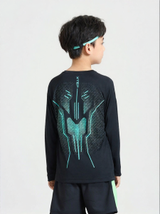 XTEP | Quick Drying Long Sleeve T-Shirt for Boys