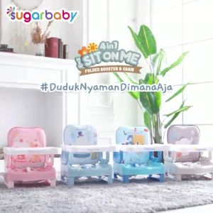 Sugarbaby 4in1 SitOnMe Folded Booster & Chair - Kursi Makan Bayi Praktis Lipat 4 in 1 | Nyaman dan Serbaguna
