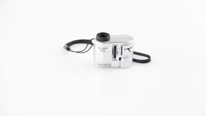 COD Mikroskop Mini Mainan anak Microscope 60X LED UV Light with Lanyard / kamera pembesar  - W5800