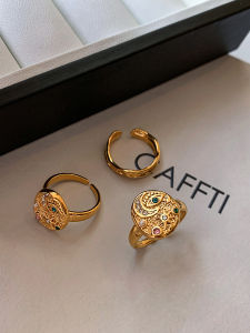 CAFFTI | Zircon Evil Eye Vintage Ring for Women