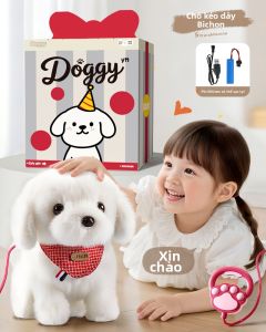 Yimi | Đồ Chơi Chó Bông Điện Tử Đi Bộ và Sủa