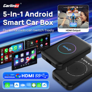 CarlinKit | CarlinKit LITE S Android TV Box 5-In-1 Wireless CarPlay Wireless Android Auto HDMI Video Output Support Netflix IPTV For OEM Car