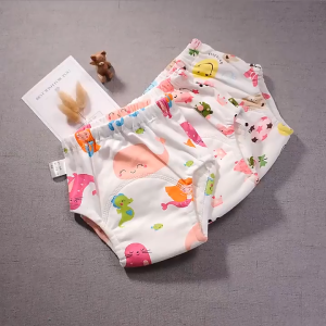 Aoduoyaya S/M/L Baby Toilet Training Pants Washable Hollow Breathable Cloth Diaper Learning Pants Reusable