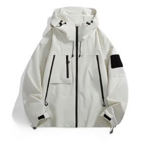 Outdoor Mens Jacket 2025 Spring Autumn New Style Loose Workwear Windproof Waterproof Coat Couple Outerwear