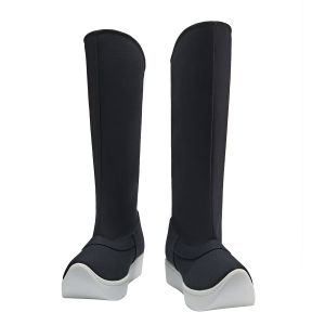 Hanfu Song Dynasty Style Canvas Boots Mens Heightening Thick Bottom Long Tube Shoes Uyi Lane Retro Fashion Boots for Youth