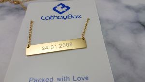 Girl Women Personalized Text Name Engrave Bar Pendant Necklace Stainless Steel Fashion Jewerly CB19A021XL