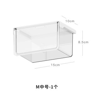 Transparent Drawer Style Storage Box Toilet Cosmetic Remover Cotton Lipstick Q-Tips Organizer Rack Mirror Cabinet Storage