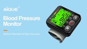 COD AOZTO Tensimeter pergelangan tangan Digital akurat Wrist Blood Pressure English Version - BP-502