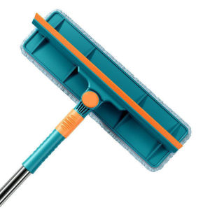 ไม้รีดน้ำ 2in1 พร้อมยางรีดน้ำ ที่เช็ดกระจก ปรับได้ ที่รีดกระจก กระจกบ้าน รถยนต์ หมุนได้ 180 องศา ไม้กวาดอเนกประสงค์ ไม้เช็ดกระจก