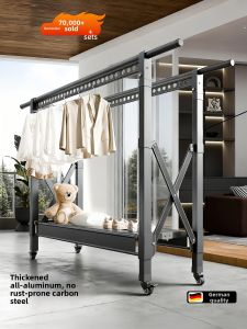 MINGZHI | Floor-standing Foldable Aluminum Alloy Telescopic Indoor Quilt Drying Rack