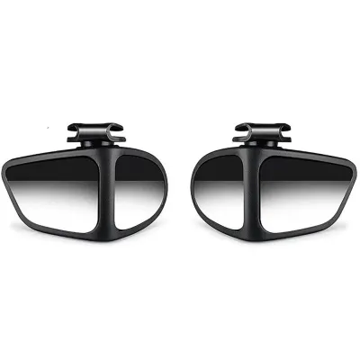 2pcs Universal Blind Spot Mirrors 360° Adjustable Wide-Angle View HD Side Rear Rearview Mirror Auto Auxiliary Rearview