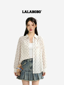 LALABOBO | 26 Year Summer Polka Dot Blouse Lazy Print New