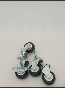 Roda PVC 1.5 inch Screw Hidup /Rem +Mur CASTER Taiwan Troli Nylon/furniture/lemari/kursi/rak