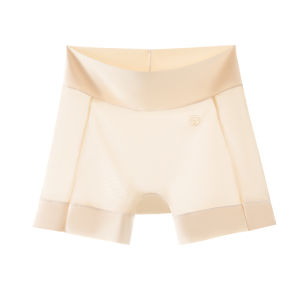 PIER N°5 | High Waist Ice Silk Safety Pants Womens Seamless Anti-Light Bottoming Underwear Two-In-One Large Size Comfortable Underpants