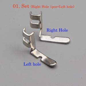 Left/Right Edge Guide Presser Foot, Single Needle Straight Lockstitch Home Sewing Machine Foot, and Elastic Layer Foot Spare Part