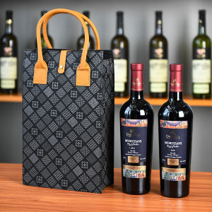 กล่องบรรจุภัณฑ์ไวน์แดงระดับไฮเอนด์ กระเป๋าของขวัญ กล่องเปล่า กล่องกระดาษ กล่องกระดาษ กล่องใส่ไวน์แดง กล่องใส่ไวน์แดงแบบถือได้ กล่องใส่ไวน์แดงแบบใส