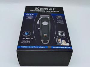 Kemei | Kemei KM-K52s Tông Đơ Cắt Tóc Điện Không Dây Chuyên Nghiệp USB LCD Đen Động Cơ Tốc Độ Cao Sạc Nhanh Cho Râu Và Đầu
