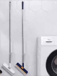 แปรงขัดพื้น แปรงถูพื้น 4in1 แปรงขัดห้องน้ำ พร้อมที่รีดน้ำในตัว หมุนได้ 180°ขัดพื้นซอกเล็กแคบ ขนแปรงแข็งแรง ขัดคราบสกปรกออกได้ดี