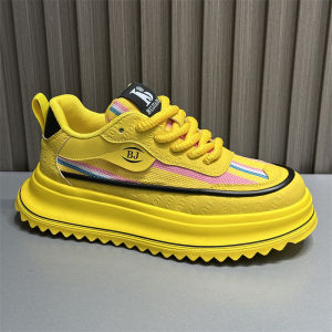 Mens Breathable Mesh Sport Shoes Summer 2025 Fashionable Slip-On Sneakers Soft Bottom Casual Leisure Dad Shoes Rubber Outsole