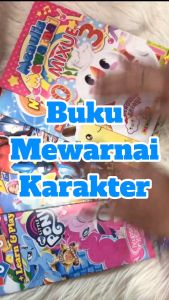 Buku Belajar Mewarnai Menulis Berhitung Menebali Huruf KARAKTER