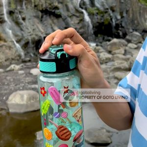 Goto Odine Botol Minum Sedotan 1 Liter Sport Kantor Sekolah Anti Bocor