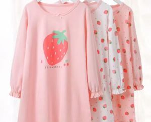 KYII Girls long sleeve dress cotton long Korean Dress kyii0129