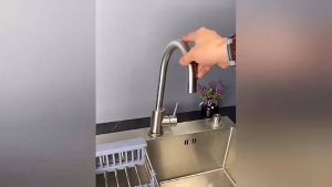 C Type Kitchen Faucet Anti-loosing Nut Cap Fastening Circlip Washer Tool Set Home Wash Basin Tap Fix