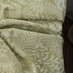 New Autumn Bamboo Stem Linen Japanese Style Small Clear Popular Tablecloth Curtain Fabric Printing Flower Cloth Non-fading