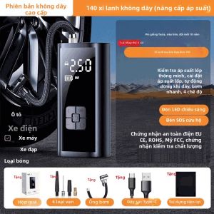 HELLOLEIBOO | Máy Bơm Lốp Không Dây Chạy Điện Cho Ô Tô Xe Máy Xe Đạp