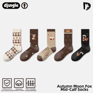 djungle | French Style Cute Cartoon Sweet Healing Literary Bow Women Socks