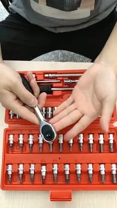 Bộ dụng cụ mở Bu Long ốc vít 46 chi tiết đa năng có hộp HÀNG NHẬP KHẨU LOẠI TỐT