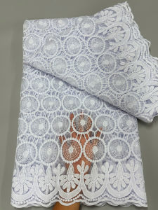 Sky Blue African Lace Fabric 2025 Nigerian French Milk Silk Mesh Sequins Lace Fabric For Wedding Party Dress Materials