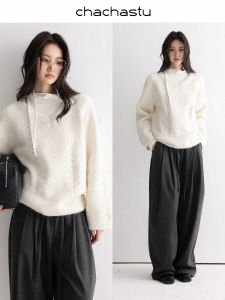 CHACHASTU | Áo Sweater Cổ Tròn Dễ Dàng ấm Áp dày