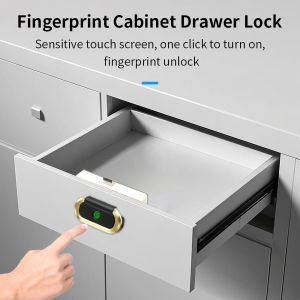Biometric Fingerprint Lock Anti-theft Smart Drawer Lock Keyless Fingerprint Security Furniture Invisible Wired Door Hidden Lock