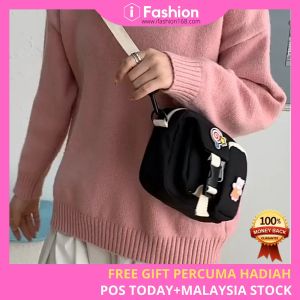 iFASHION 1112 Women Korean Style Nylon Sling Messenger Crossbody Handbag Shoulder Bag Beg Tangan Galas Sandang Wanita
