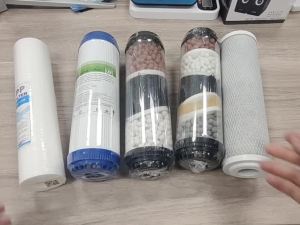 Hivens 3 Stages Home Water Purification Replacement Filter 10 x 2.5inch Standard Size set 5 stage Filter