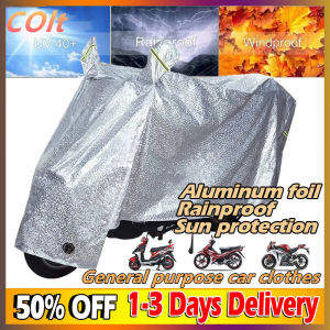 Rainproof Waterproof Motorcycle Cover Foldable Scooter Electric Bicycle Snow UV Anti Dust Shell Outdoor Protective Indoor
