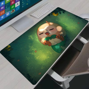 Bandai | Mouse Pad Large Gamer Anime Pokemon Rowlet Desk Mat Laptop Office PC Cabinet Mousepad XXL Gaming Accessories Keyboard Carpet