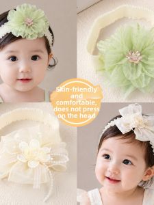 DUBAO | Gentle Floral Mesh Headband Elastic Skin-friendly and Protects Fontanel