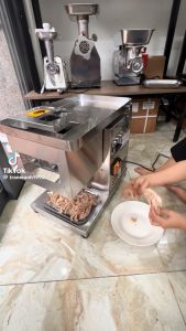 Máy thái thịt công nghiệp QX260 thái thịt bò bê da bò bê cá mưc nầm thái 200kg/h