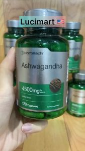 Viên uống nhân sâm Ấn Độ Ashwagandha 4500mg Horbaach [Hàng Mỹ]