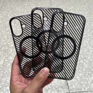 Ultra-Thin PC Plastic Hardshell Texture Pattern iPhone 16 pro Max Case Full Coverage Anti-Fall Mens Large Hole Lens Protection