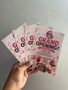 50 Pcs A6 Size Flyers Printing | High Quality Prints | 160gsm thickness
