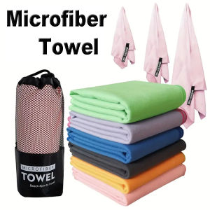 1-pc Microfiber Travel Towel Quick Dry Towel Super Absorbent Compact Lightweight l for Beach Gym Pool Bath Yoga Camping