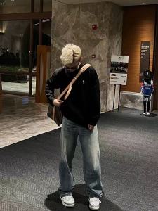 Áo Thun Nam Cổ Tròn Thêu Cotton Nguyên Chất Thời Trang Đơn Giản Đa Năng Áo Lót Mùa Hè Thường Ngày Thoáng Khí Thoải Mái